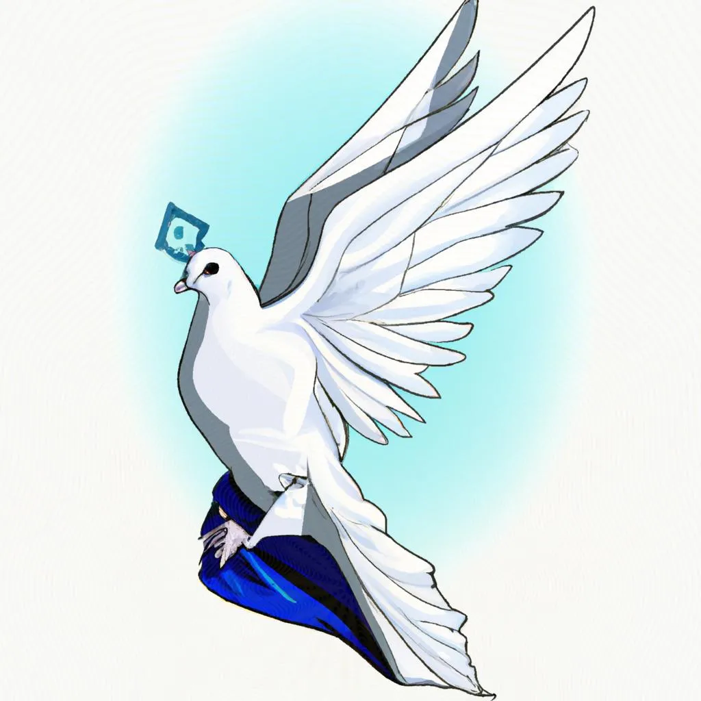 um design visual de pomba espirito santo vetor