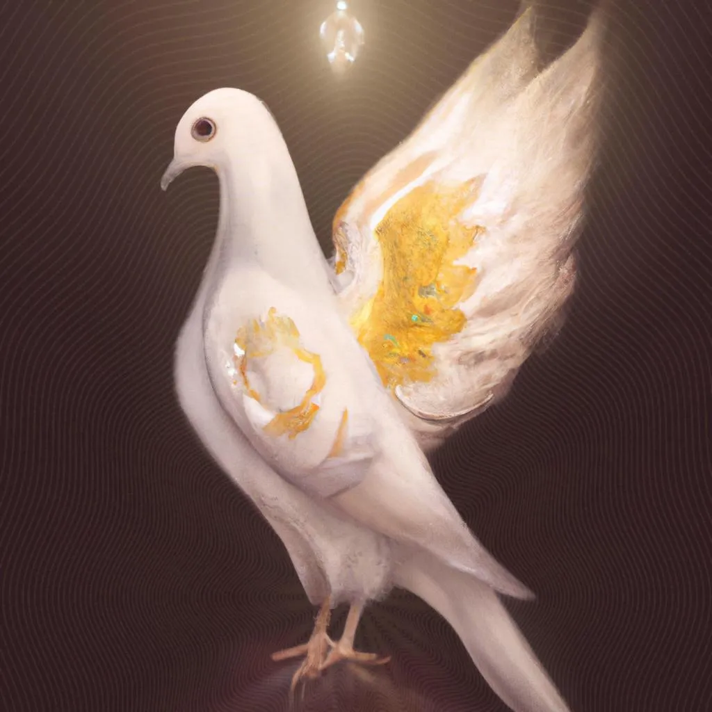 Pombo do Espírito Santo: Descubra o Significado Esotérico dessa Mensageira Divina 2 uma expressão gráfica de pombo do espirito santo