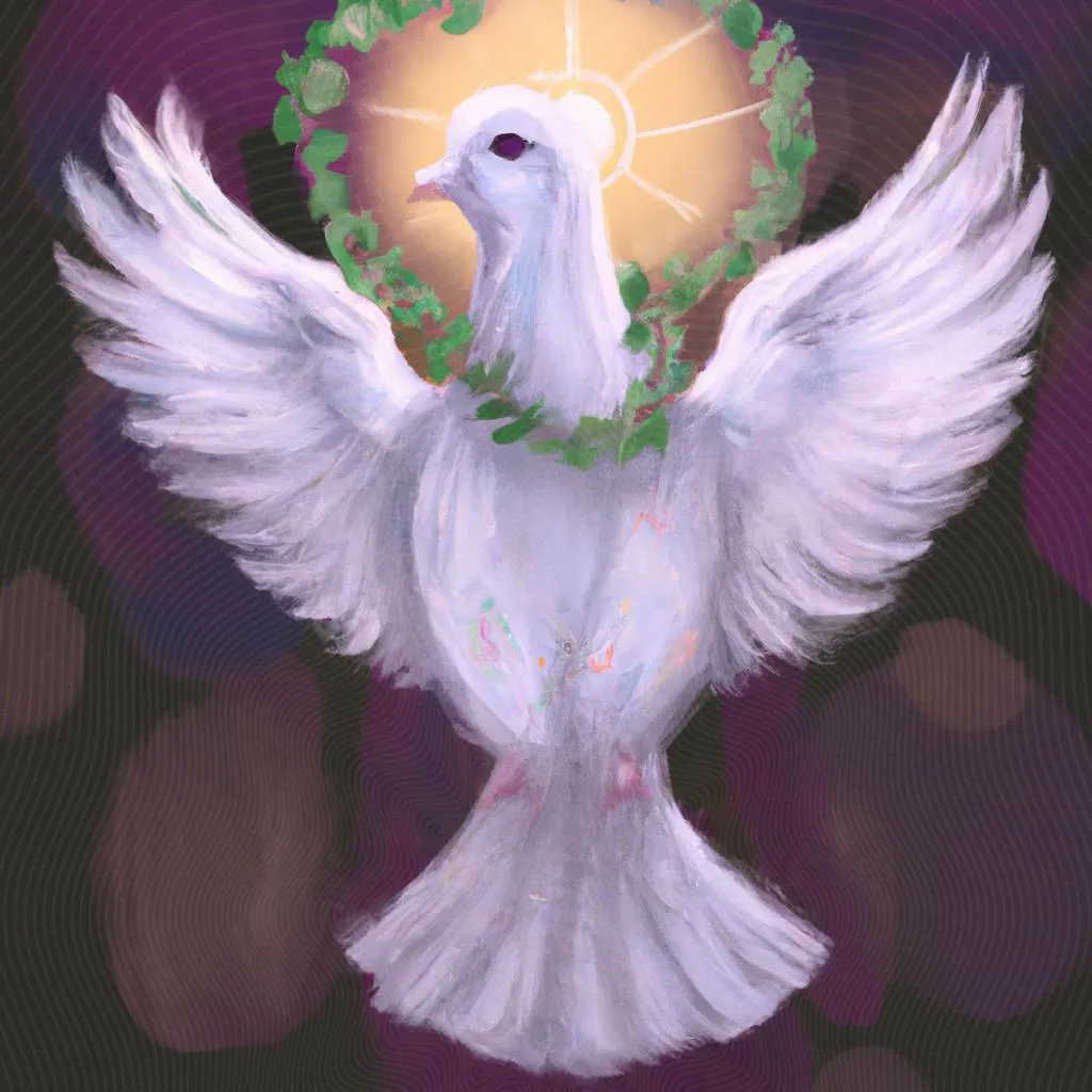 Pombo do Espírito Santo: Descubra o Significado Esotérico dessa Mensageira Divina 3 um desenho arquitetônico sobre pombo do espirito santo