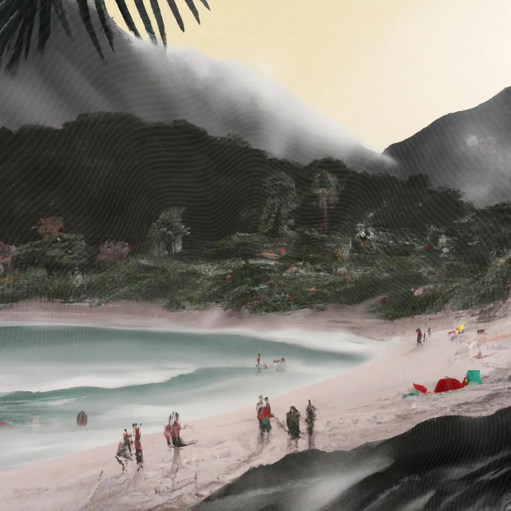 uma imagem estilizada de praia no espirito santo