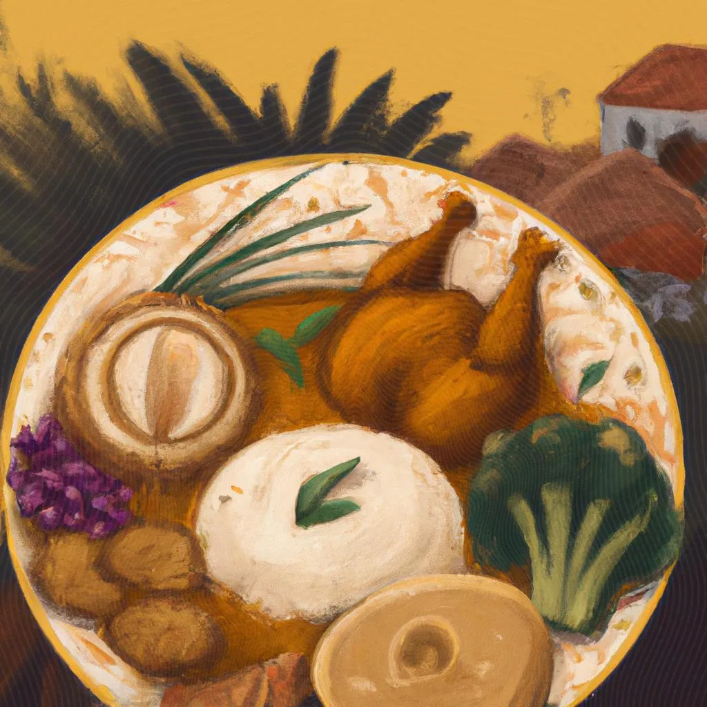 uma cena ilustrada de pratos tipicos do espirito santo