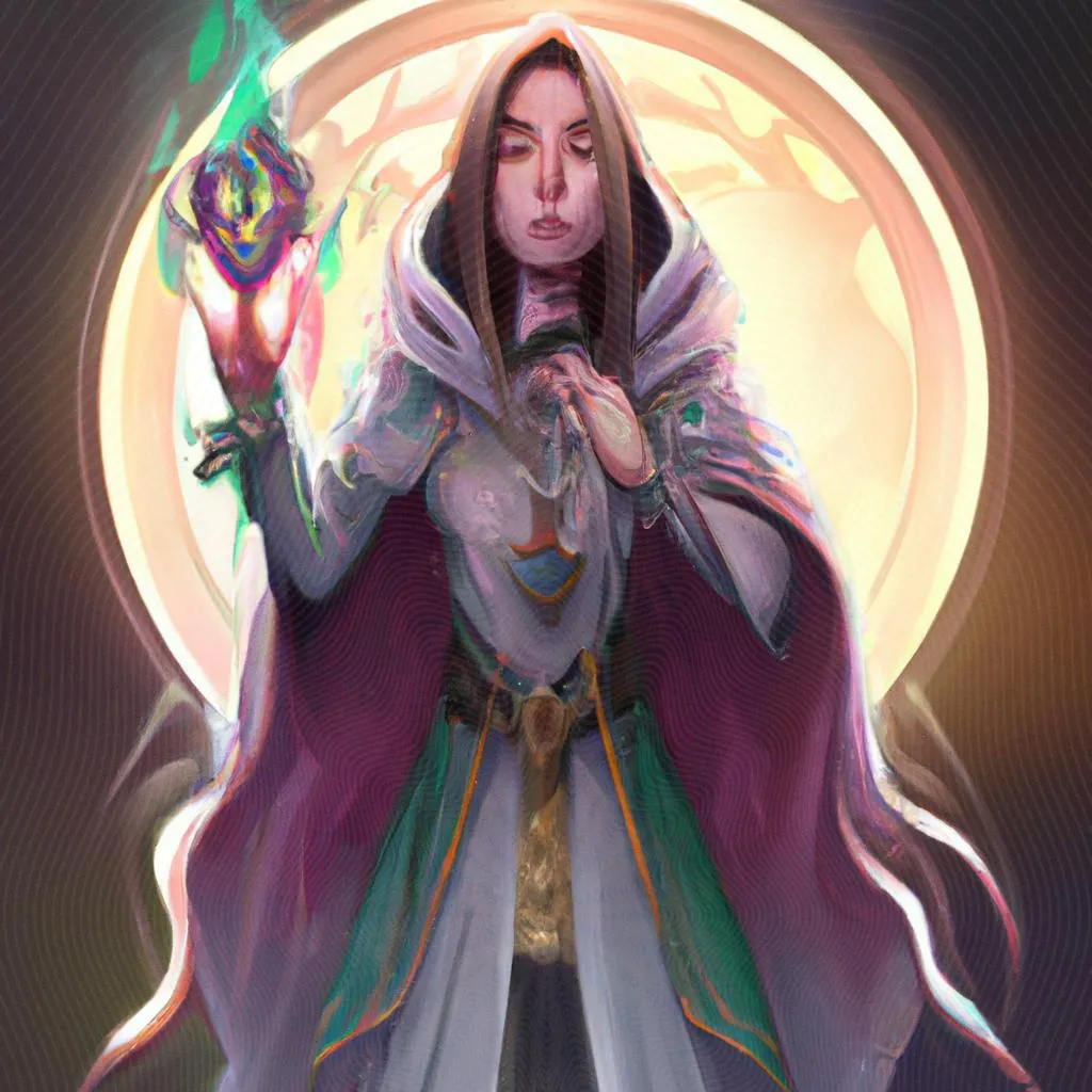 uma representação visual de prece aos bons espiritos