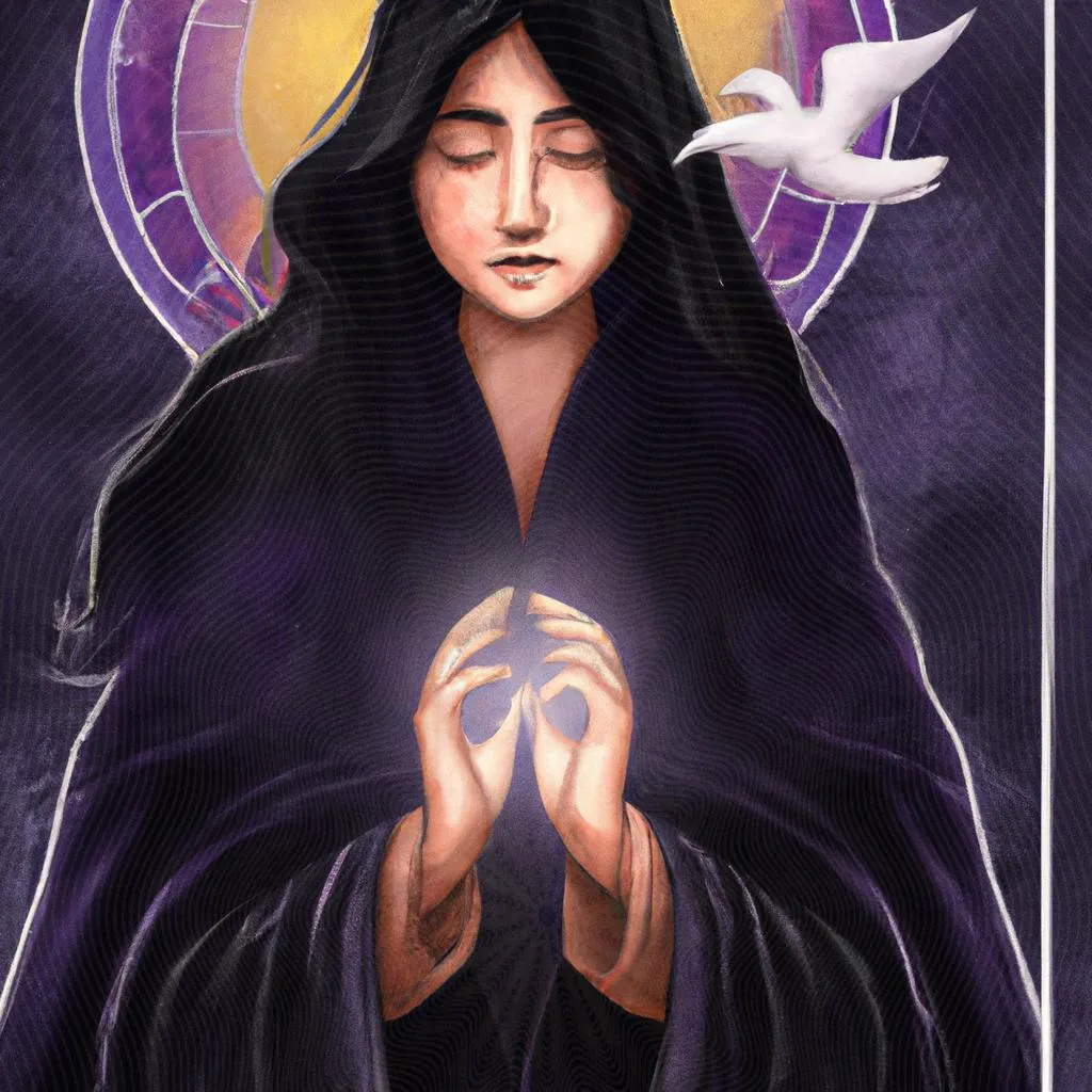  uma imagem gráfica sobre prece aos bons espiritos