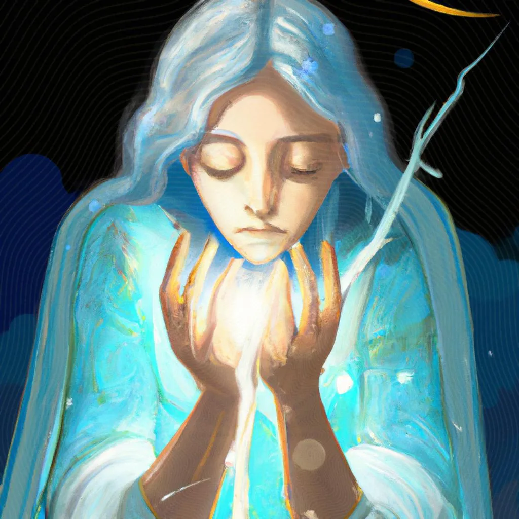 um esboço artístico sobre prece espirita para dormir