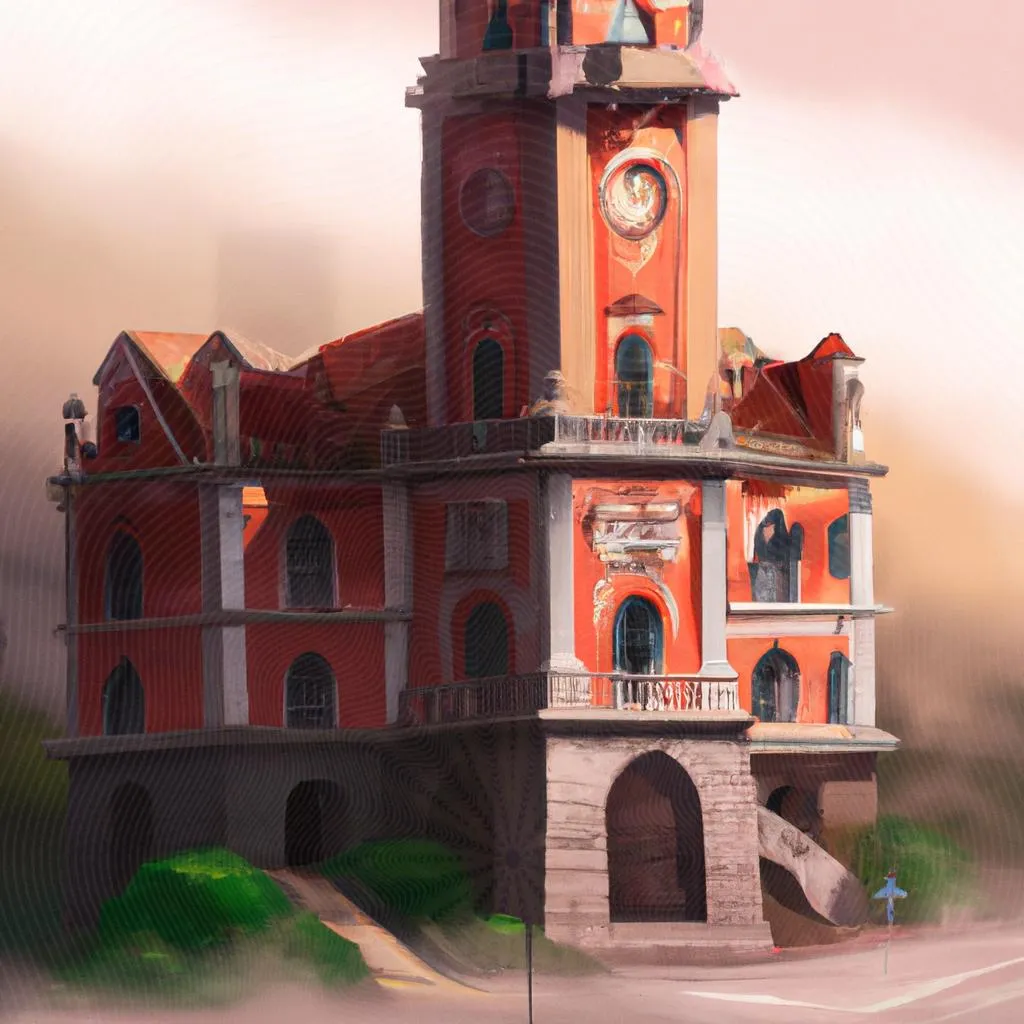 uma imagem em 3D de prefeitura espirito santo do turvo