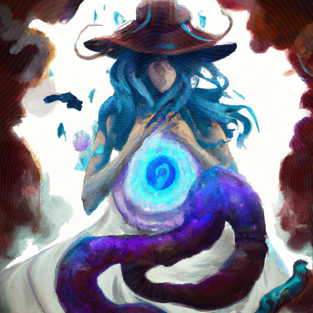 uma pintura figurativa de problemas intestinais espiritismo