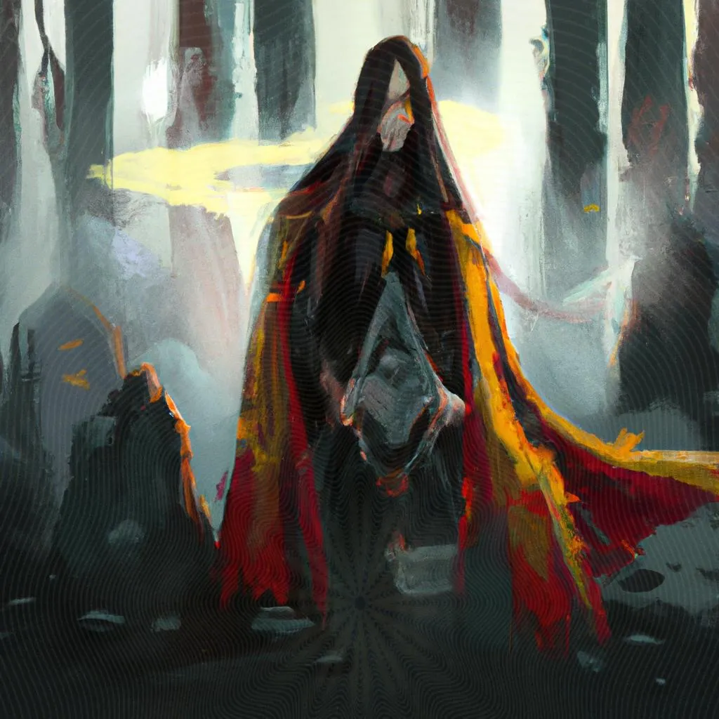 uma obra de arte ilustrativa de provai os espiritos