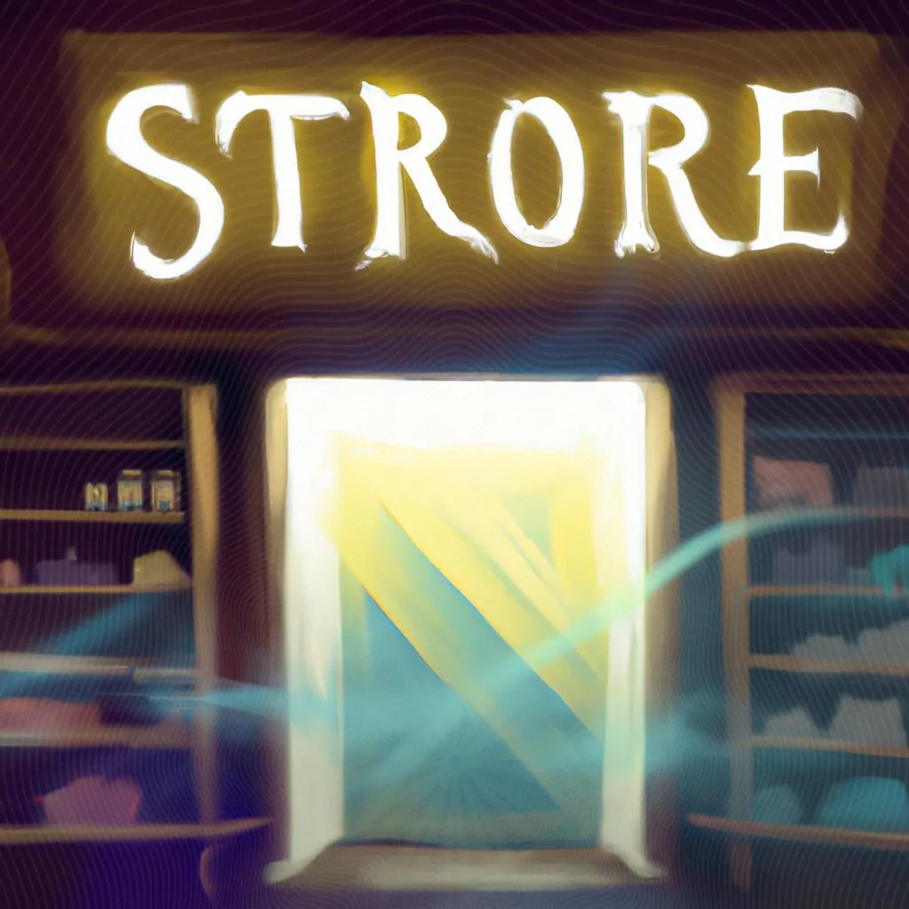 uma ilustração realista de qual é o significado da palavra store
