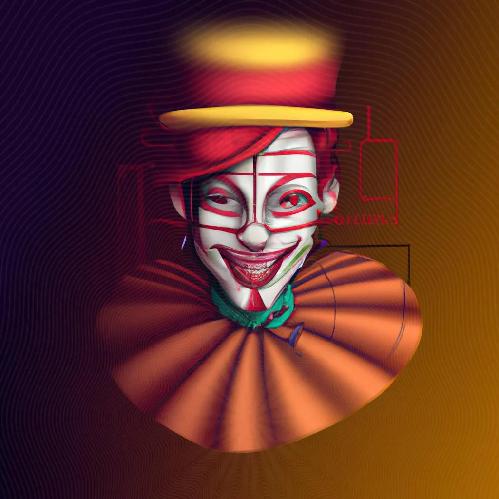 Desvendando o Enigma: Significado da Tatuagem do Palhaço! 4 uma cena cinematográfica ilustrada de qual é o significado da tatuagem do palhaço