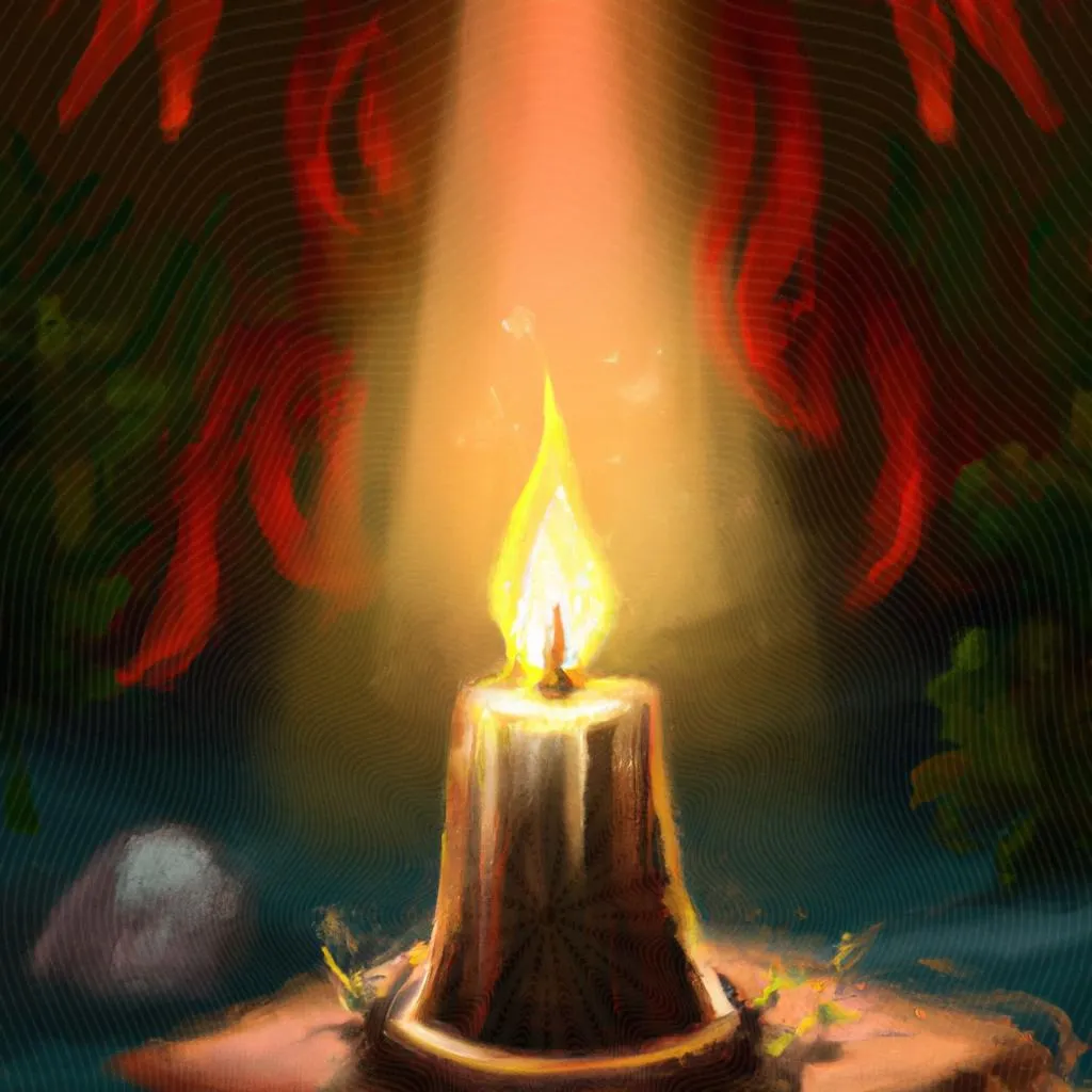 um desenho artístico sobre qual é o significado da vela