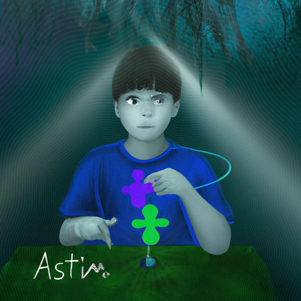 um desenho artístico sobre qual é o significado de autismo