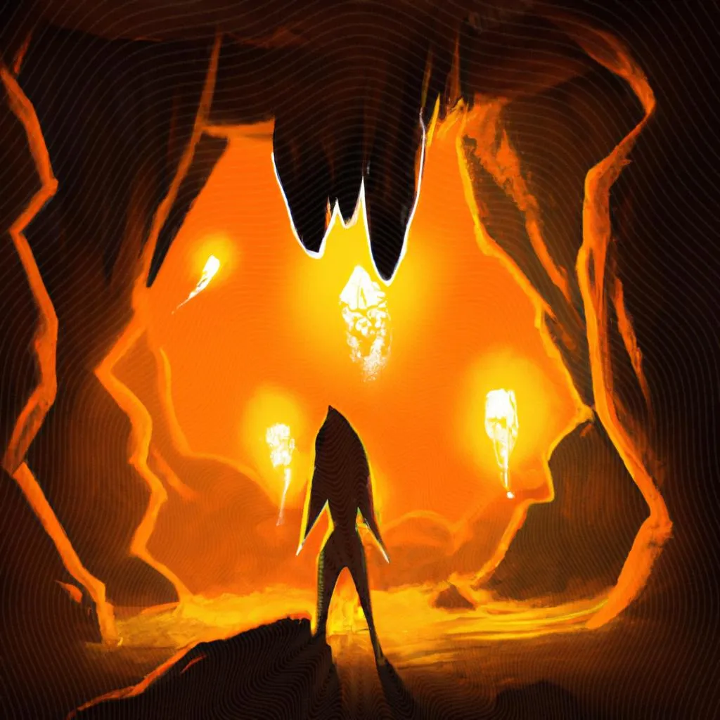 um desenho sobre qual é o significado do mito da caverna