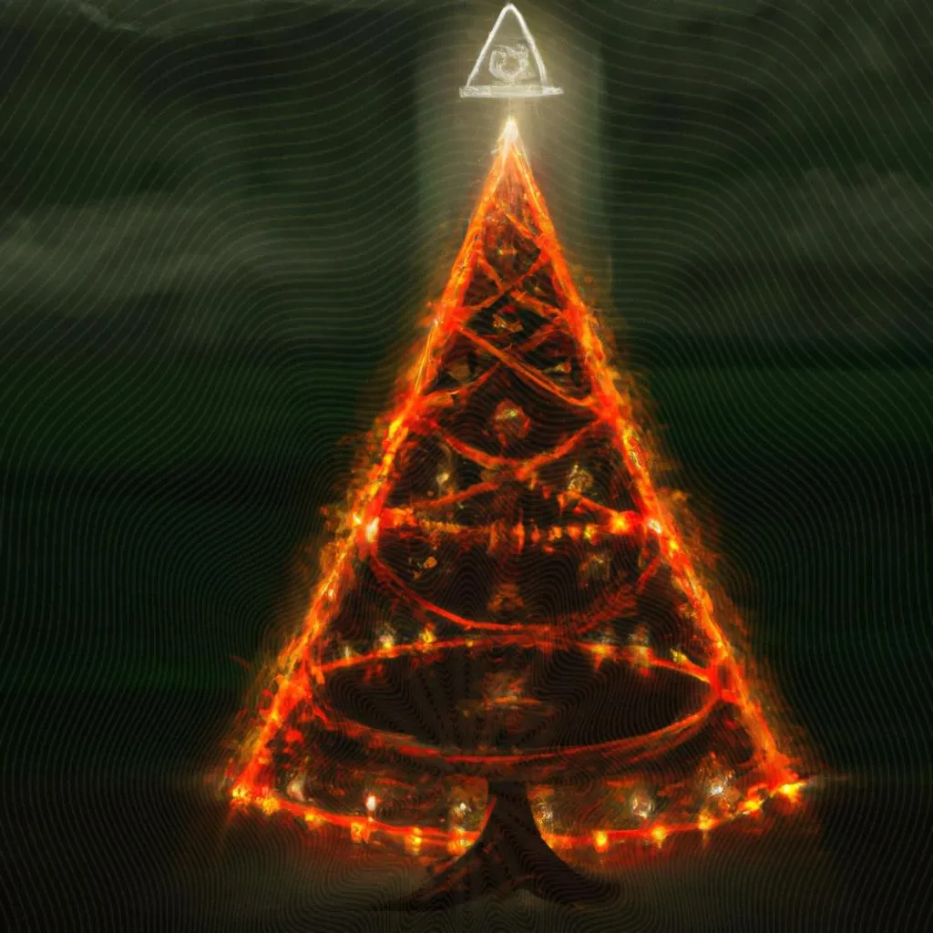 Descubra o Significado da Árvore de Natal para Evangélicos! 4 uma ilustração realista de qual o significado da árvore de natal para os evangélicos