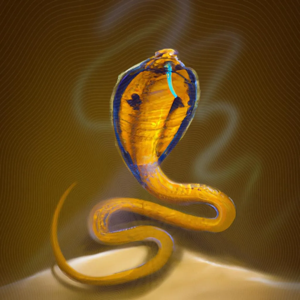 uma imagem em 3D de qual o significado da cobra