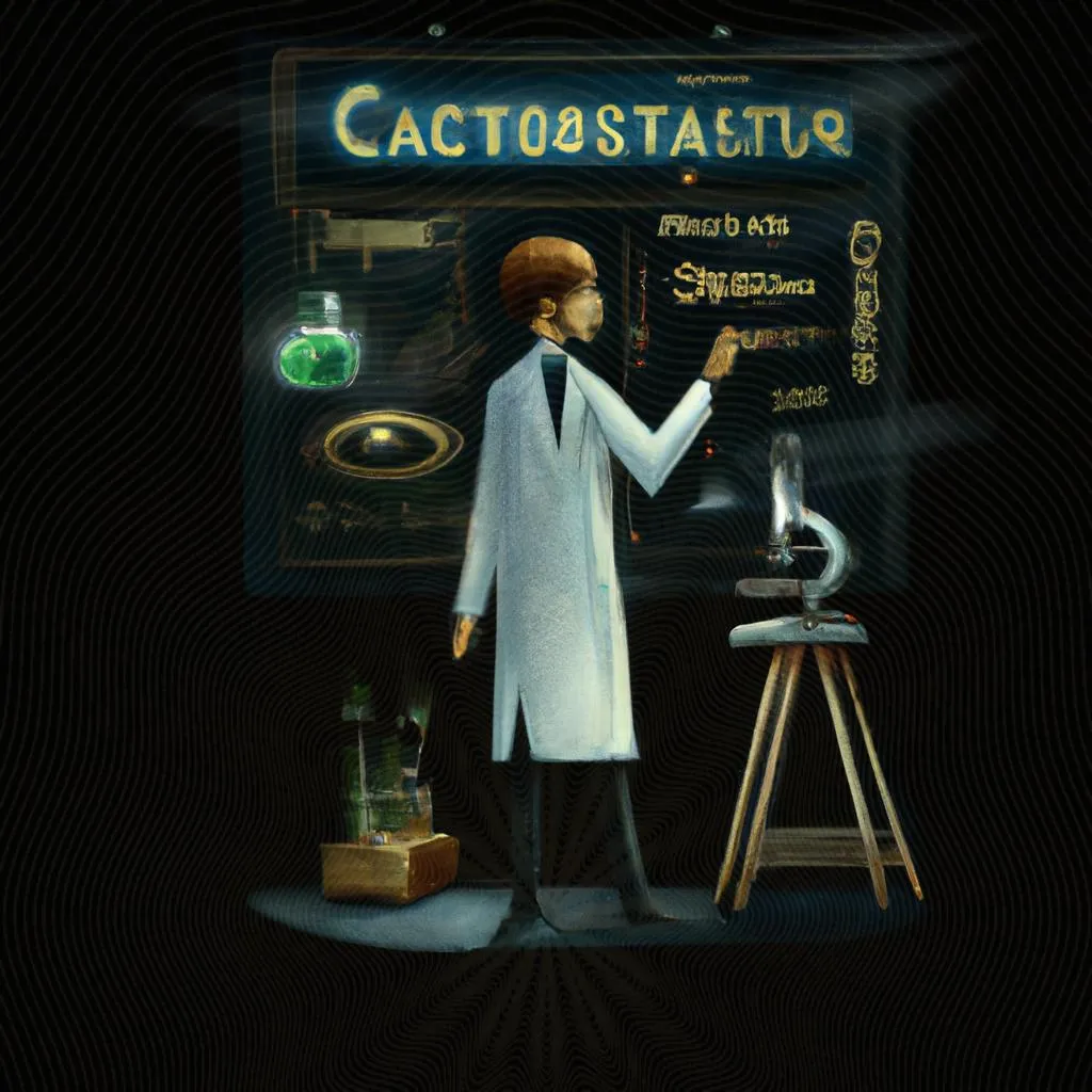 uma cena ilustrada de qual o significado da palavra cientista