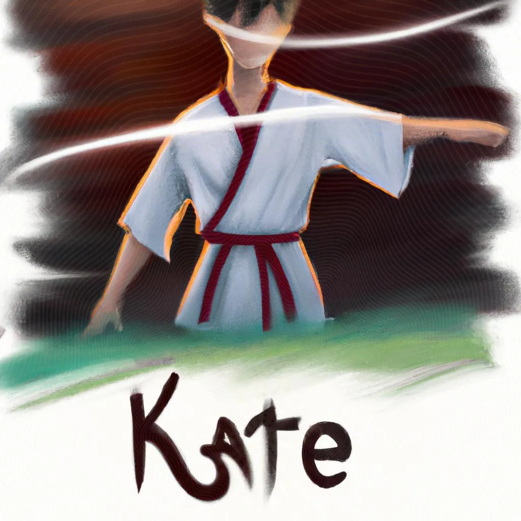Karatê: Descubra o Poder e a Sabedoria por Trás dessa Arte Marcial! 4 uma imagem impressionista de qual o significado da palavra karatê