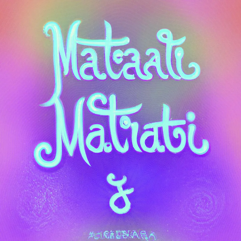 um mural artístico de qual o significado da palavra mantra