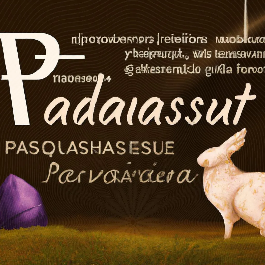 um desenho artístico sobre qual o significado da palavra páscoa na bíblia