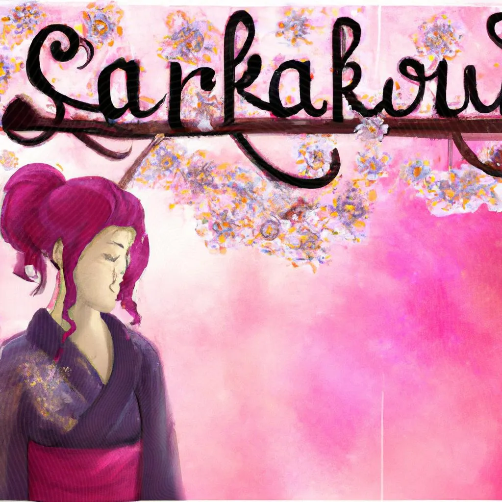 uma cena cinematográfica ilustrada de qual o significado da palavra sakura