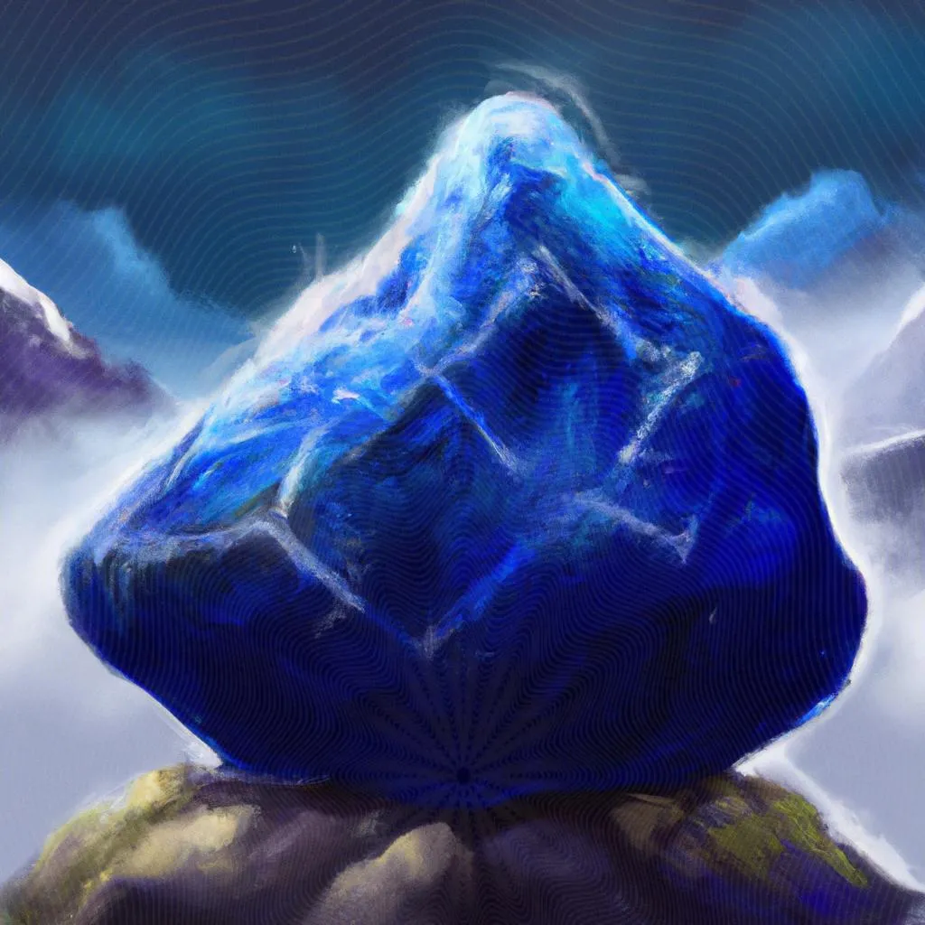uma representação visual de qual o significado da pedra azul