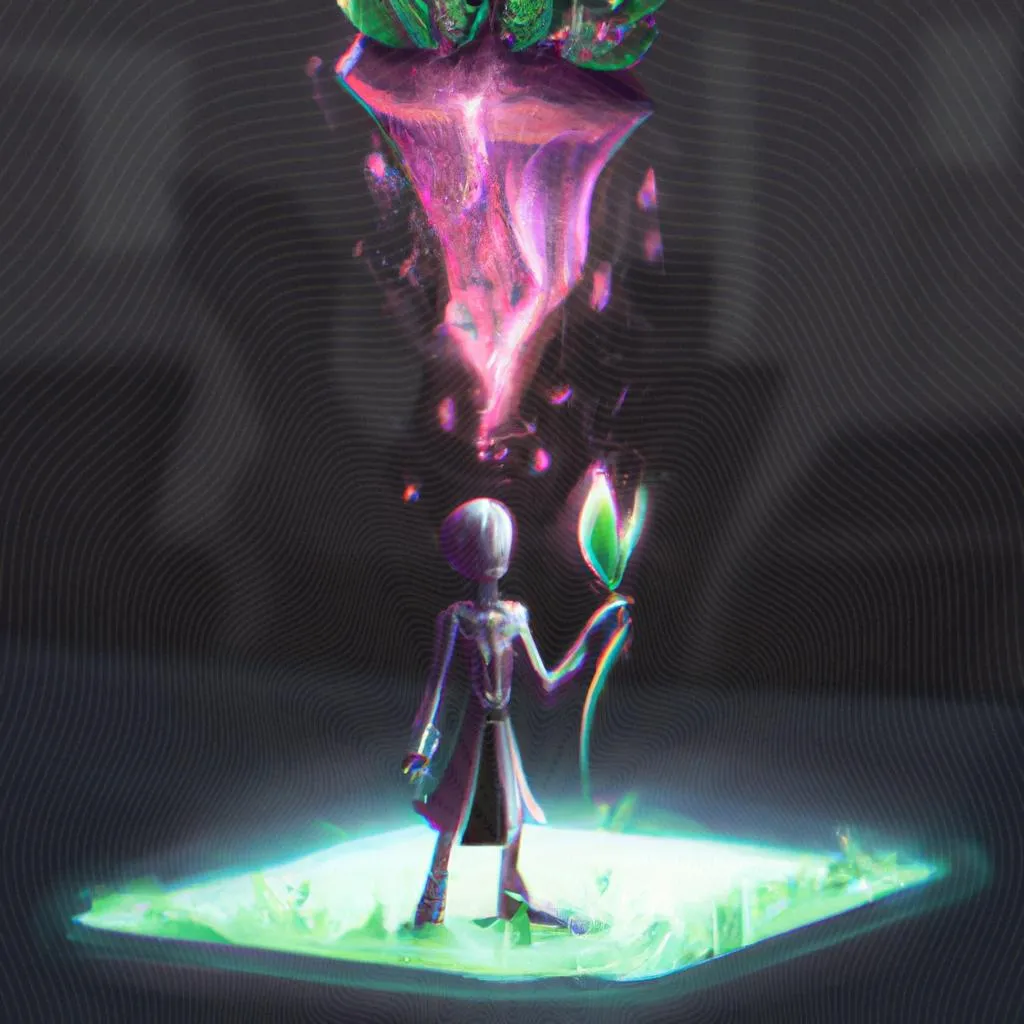 uma imagem em 3D de qual o significado da planta
