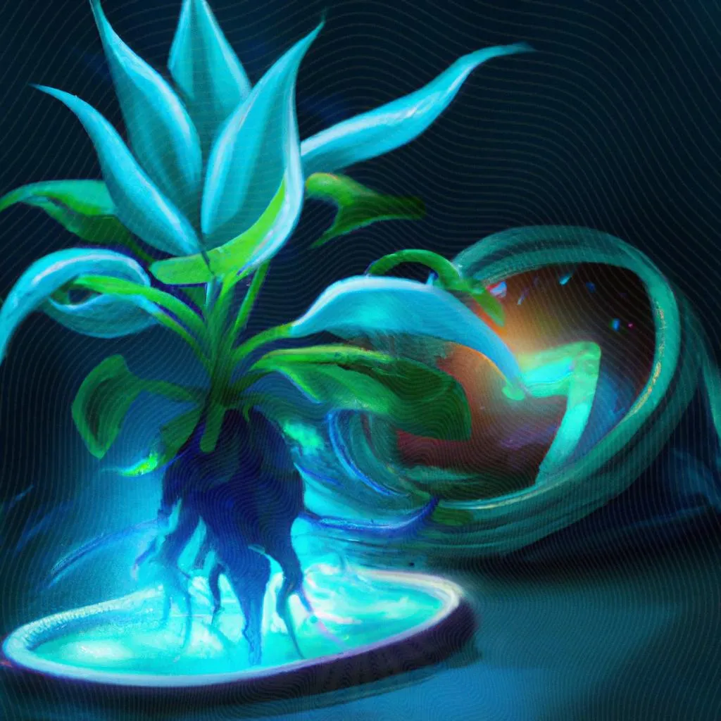 um mural artístico de qual o significado da planta