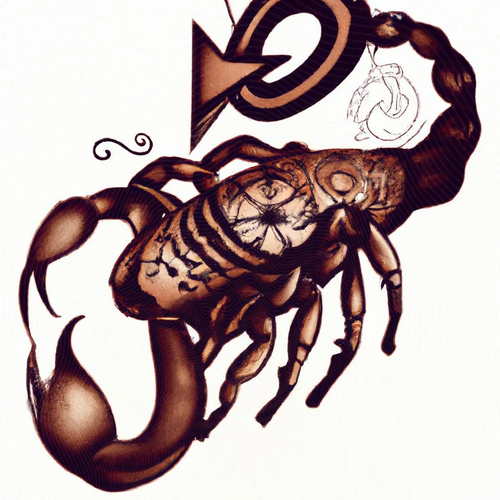 uma composição expressionista de qual o significado da tattoo de escorpiao