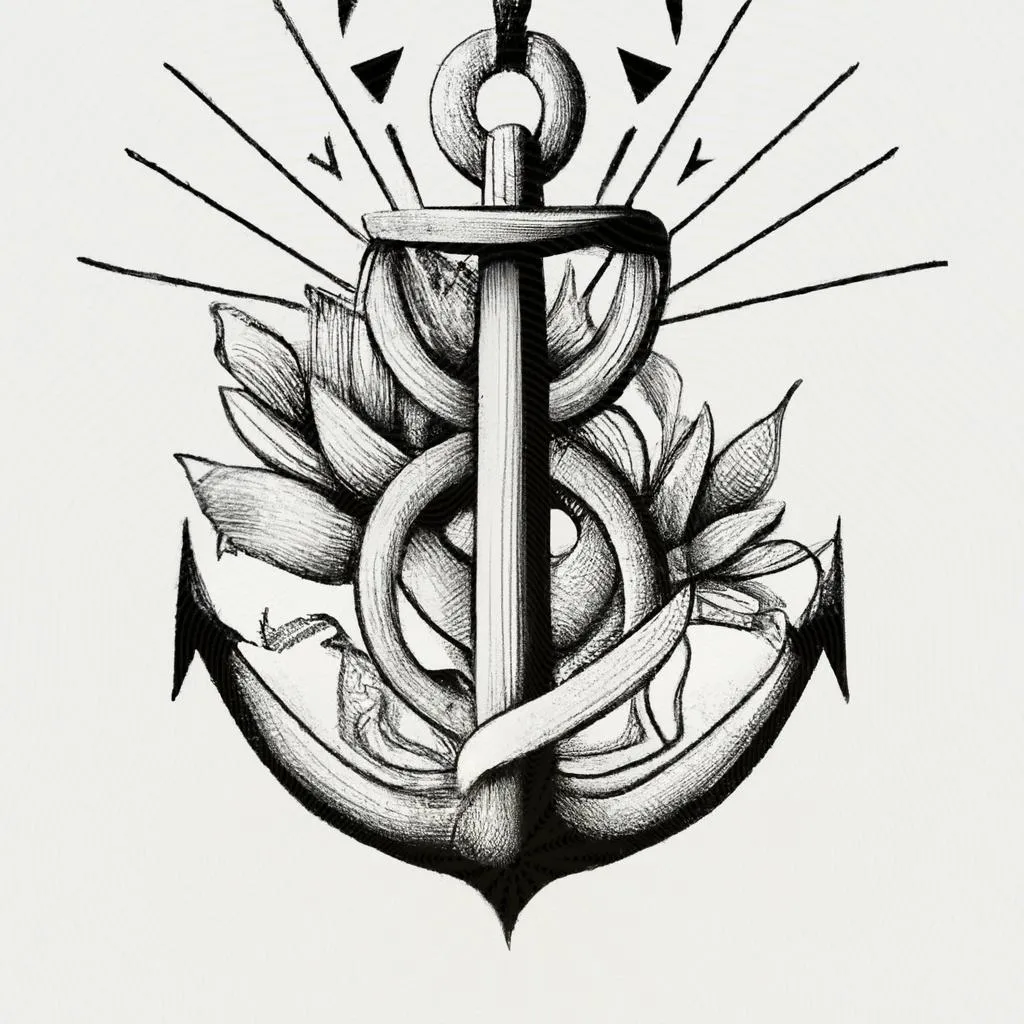 uma pintura a óleo sobre qual o significado da tatuagem de ancora