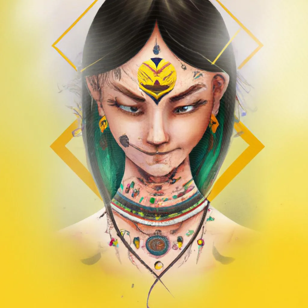 Desvendando o Mistério: Significado da Tatuagem de Índia 3 uma ilustração realista de qual o significado da tatuagem de india