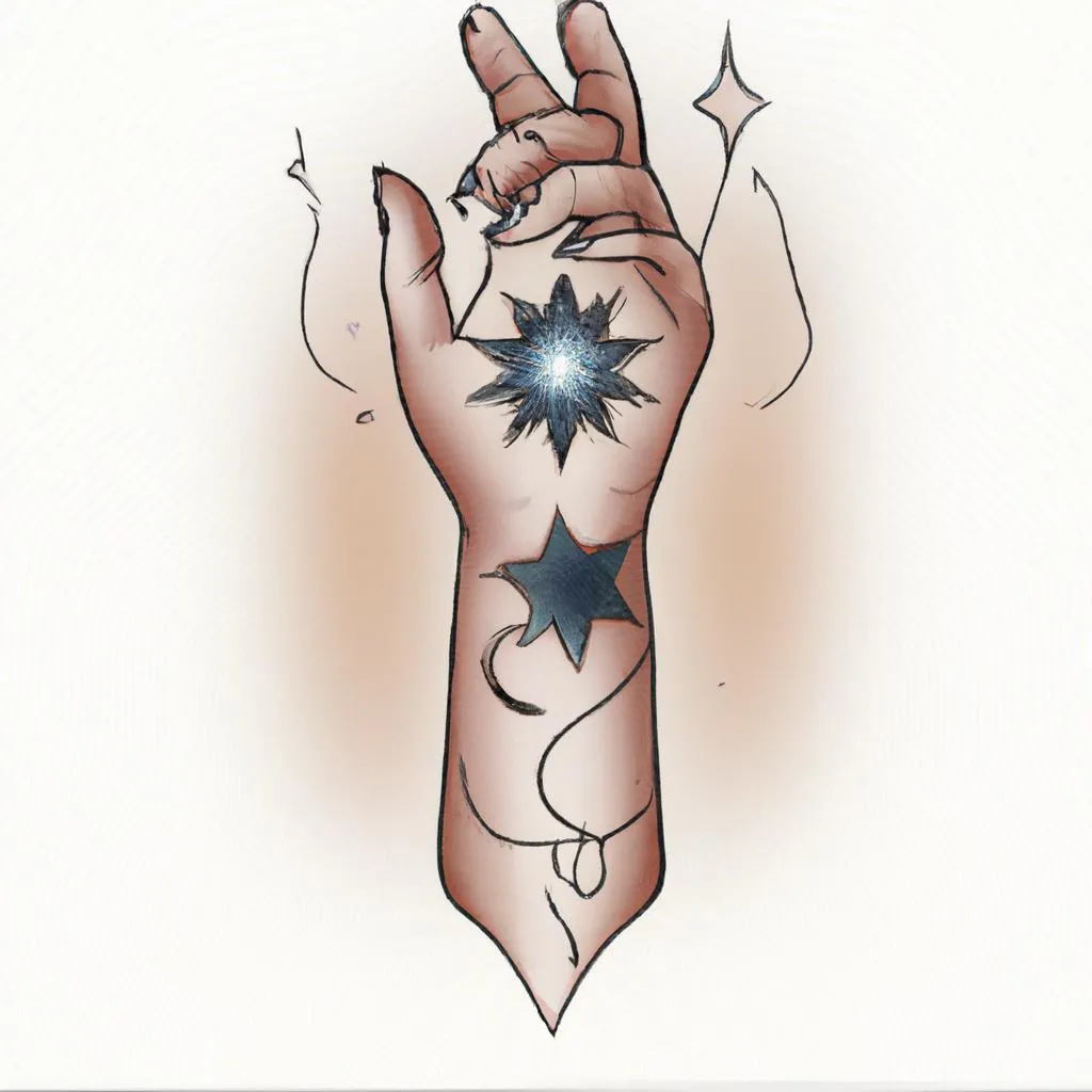 Desvende o Mistério: Significado da Tatuagem de Estrela 4 uma aquarela sobre qual o significado da tatuagem estrela