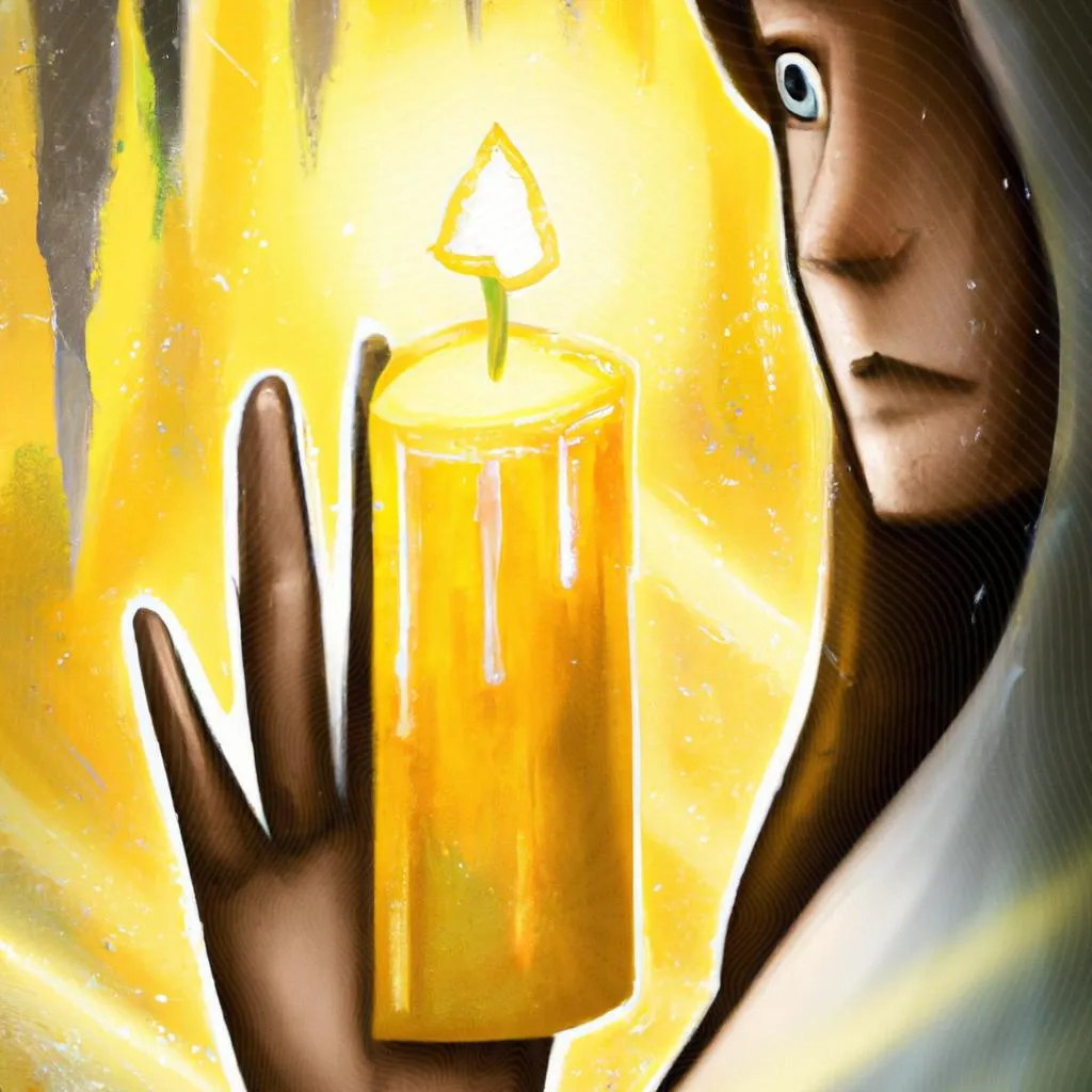 Desvendando o Enigma: Qual o Significado da Vela Amarela? 3 um retrato visual de qual o significado da vela amarela