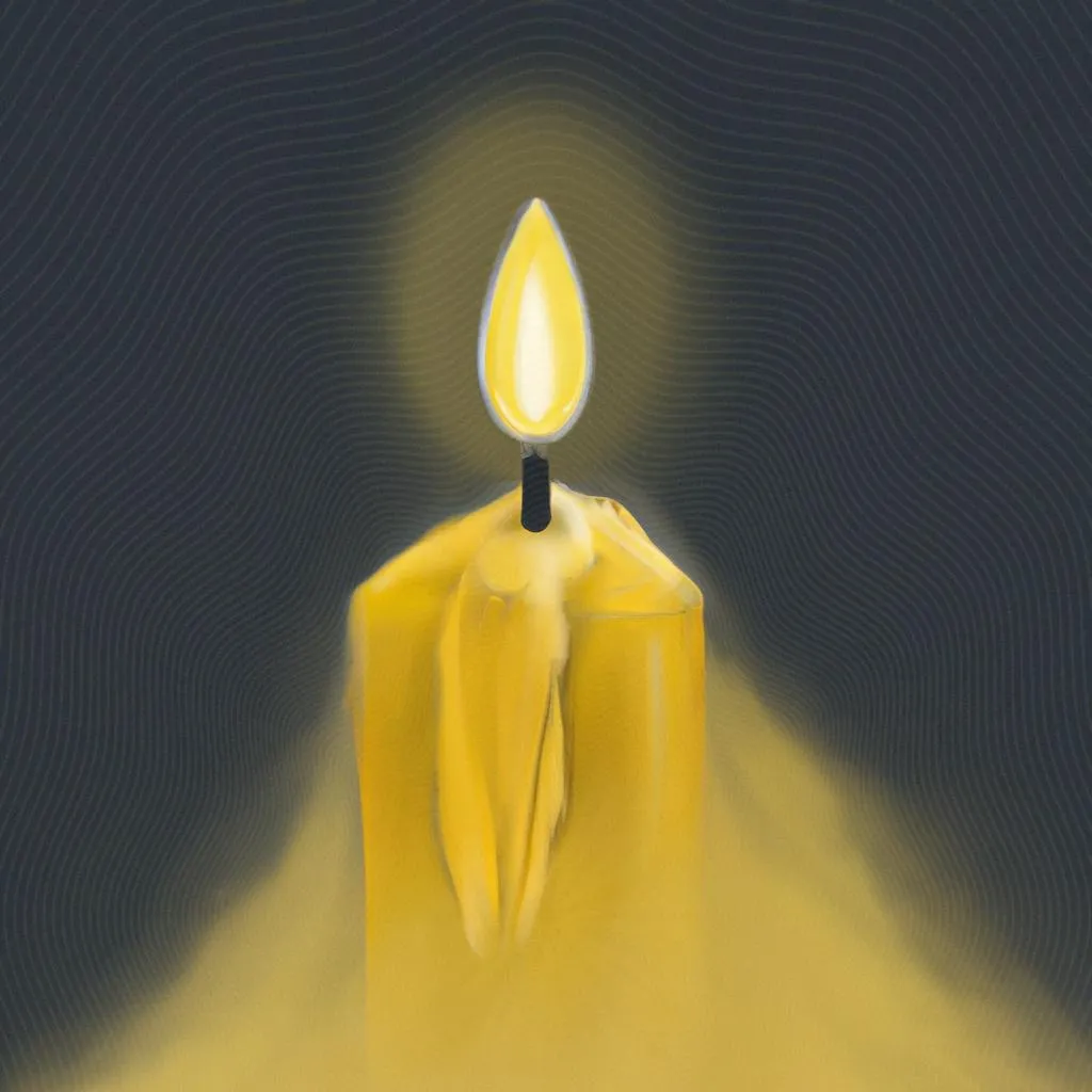 Desvendando o Enigma: Qual o Significado da Vela Amarela? 2 uma imagem gráfica com o tema qual o significado da vela amarela