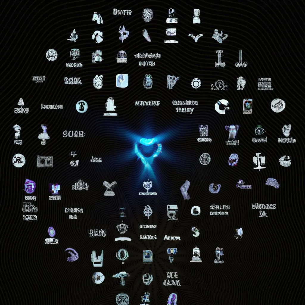 uma imagem simbólica de qual o significado das marcas organizadas em grupos de 28