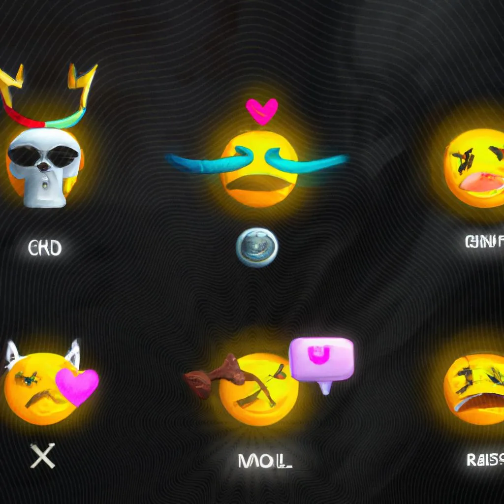 uma escultura ilustrada de qual o significado de cada emoji do zap