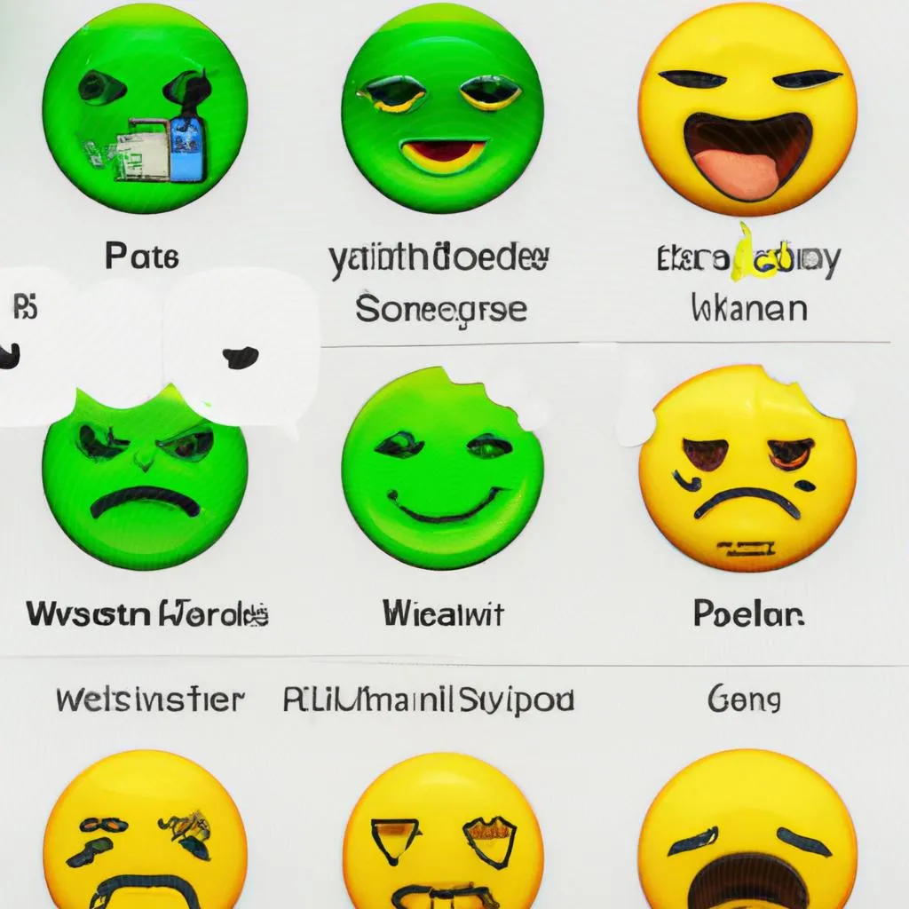 uma imagem simbólica de qual o significado de cada emojis do whatsapp
