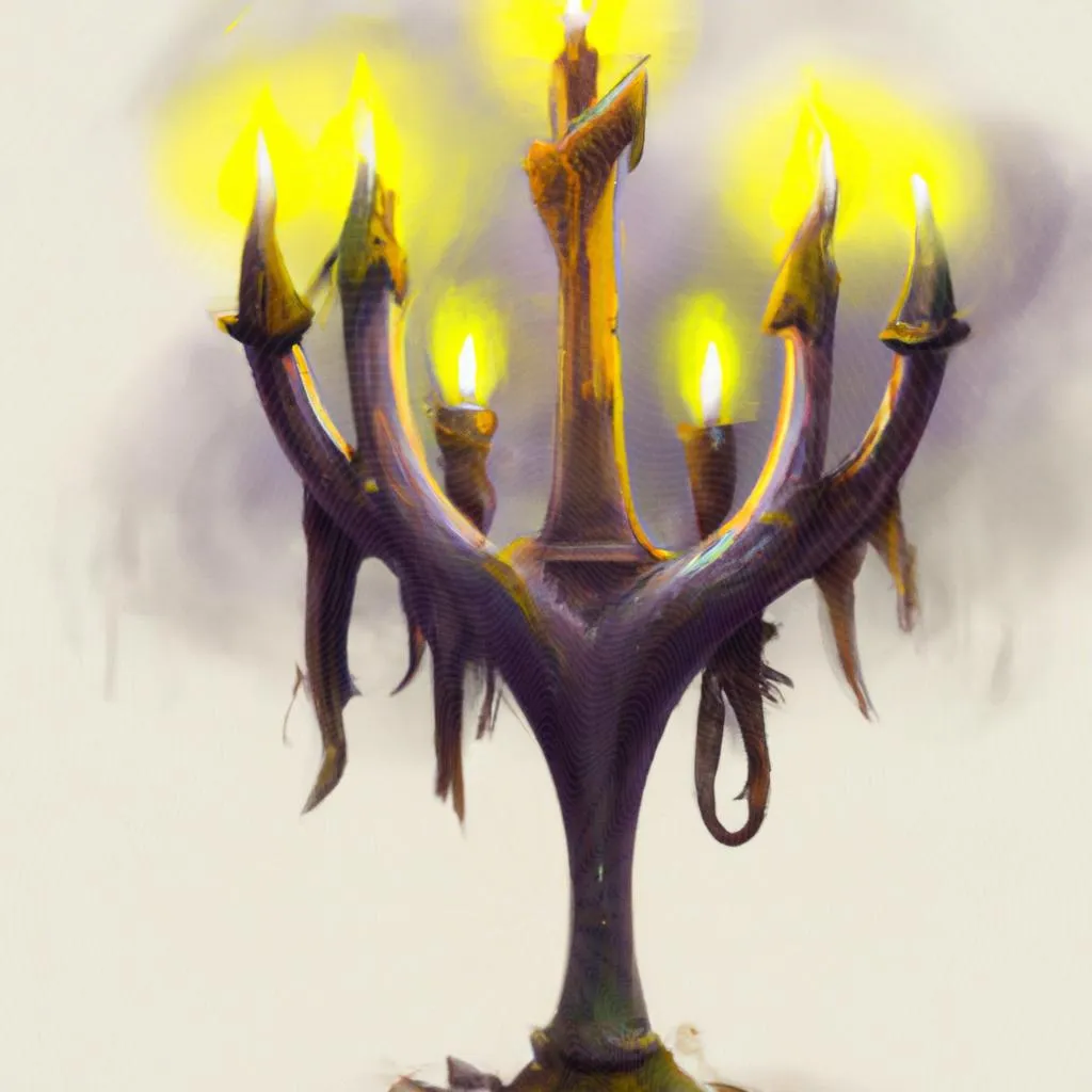 uma imagem em 3D de qual o significado de candelabro