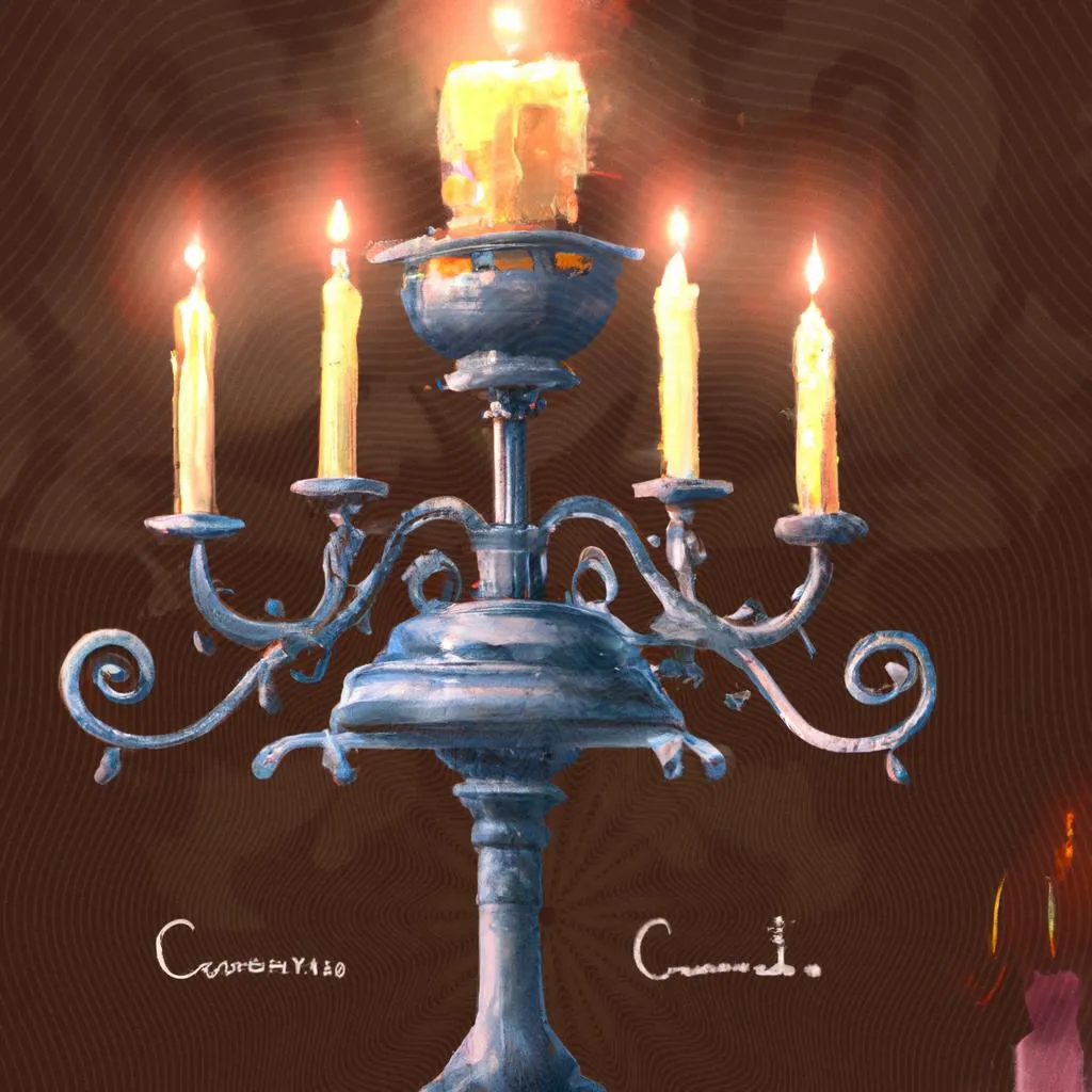 um mural artístico de qual o significado de candelabro