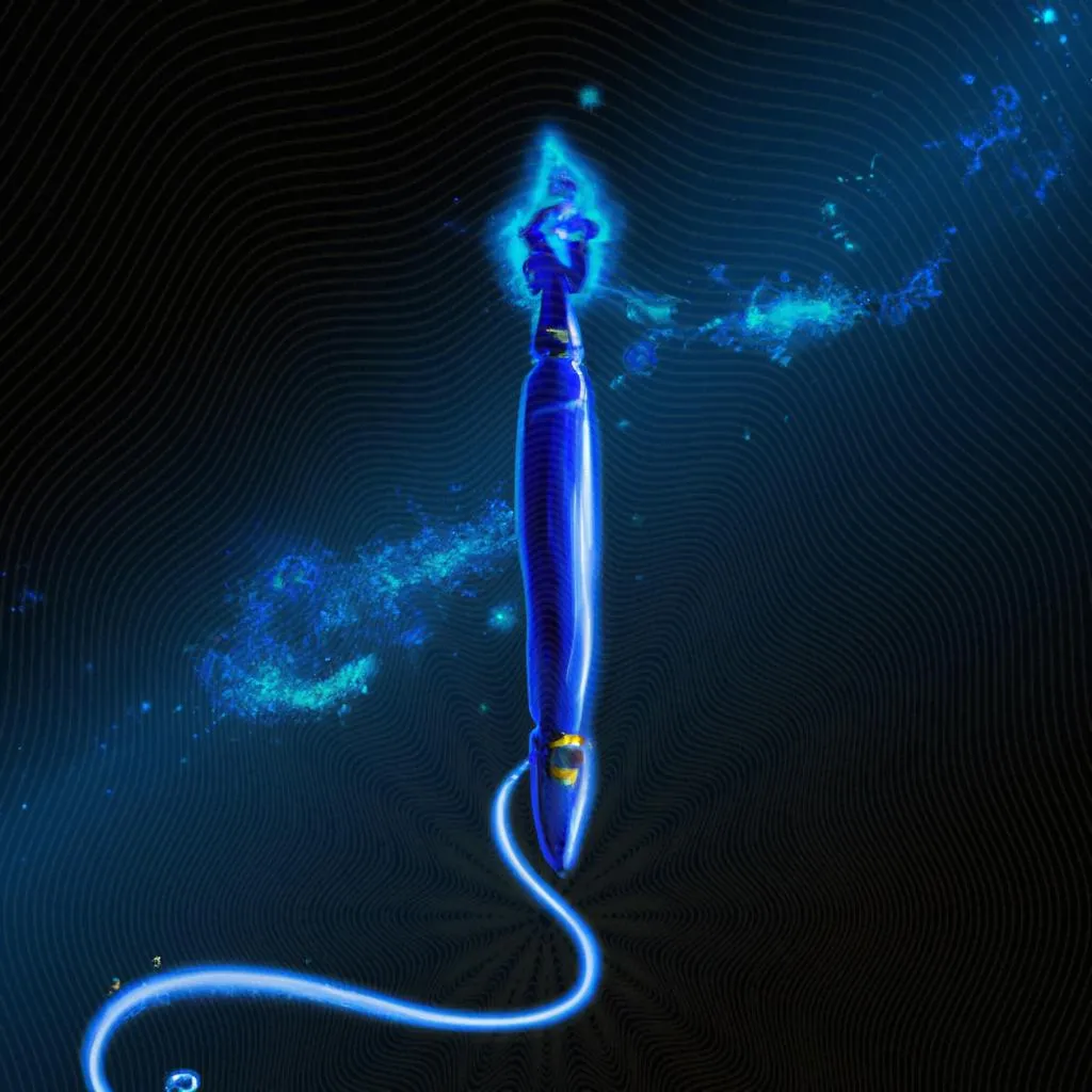 uma caricatura de qual o significado de caneta azul