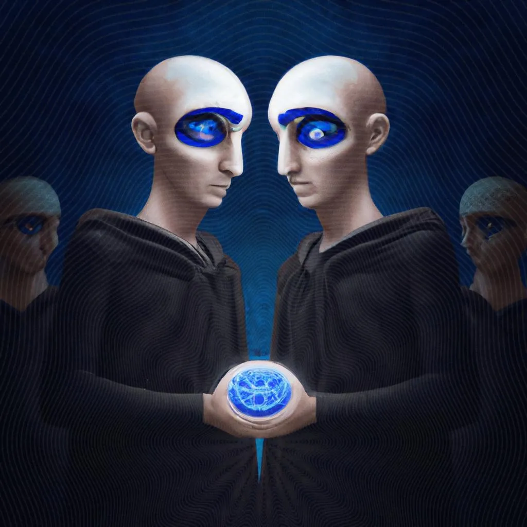 Clone: Descubra o Mistério por Trás da Replicação Humana. 3 uma arte abstrata sobre qual o significado de clone