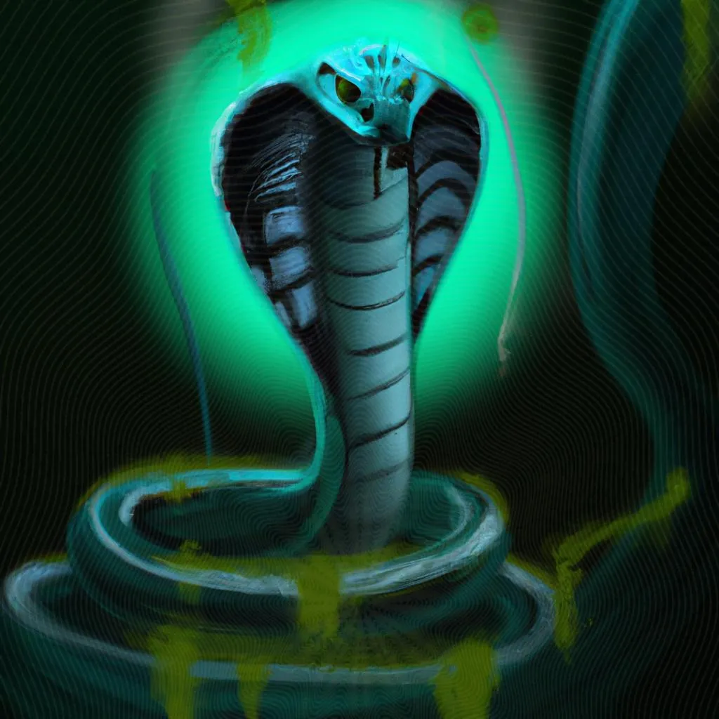 uma arte gráfica sobre qual o significado de cobra