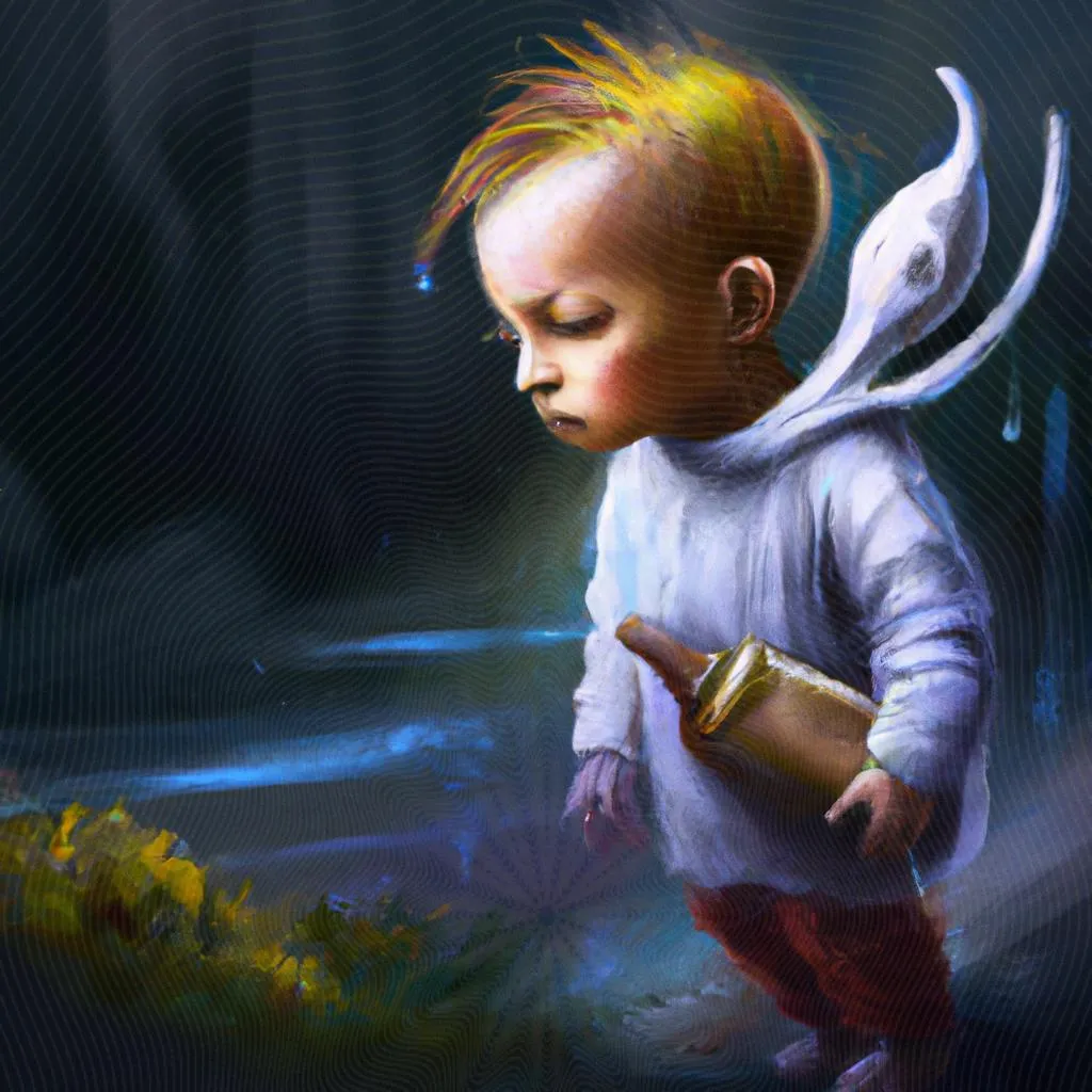 uma obra de arte ilustrativa de qual o significado de criança