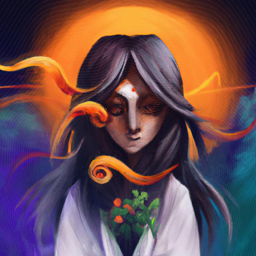 uma cena ilustrada de qual o significado de flora