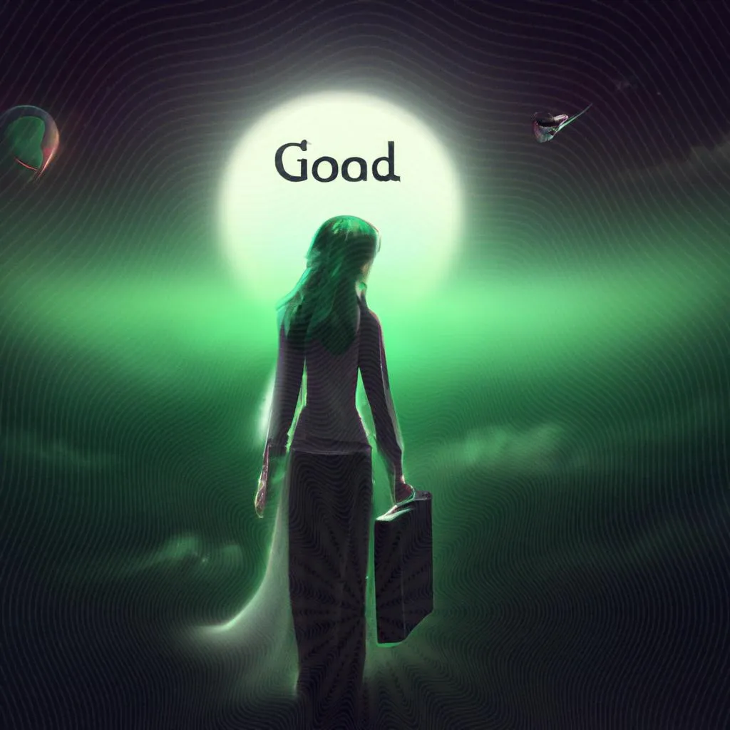 uma arte gráfica sobre qual o significado de good bye