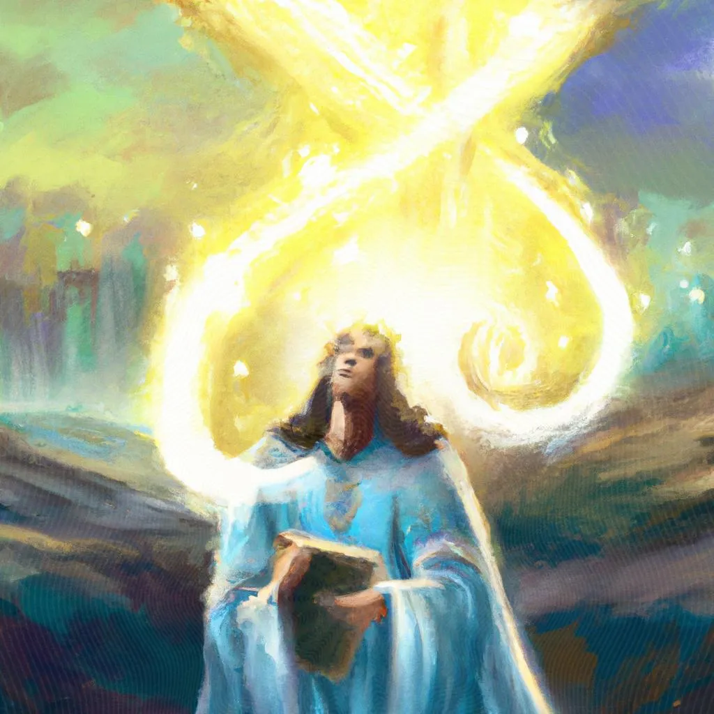 uma arte em gravura de qual o significado de sonhar com deus