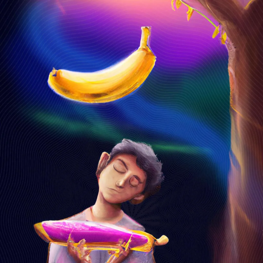 uma pintura figurativa de qual o significado de sonhar comendo banana