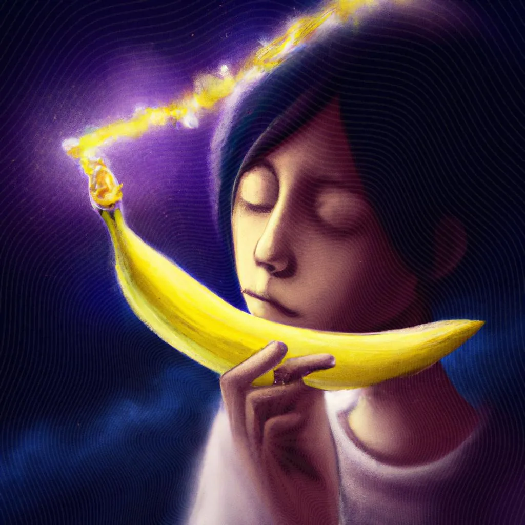 uma ilustração gráfica de qual o significado de sonhar comendo banana