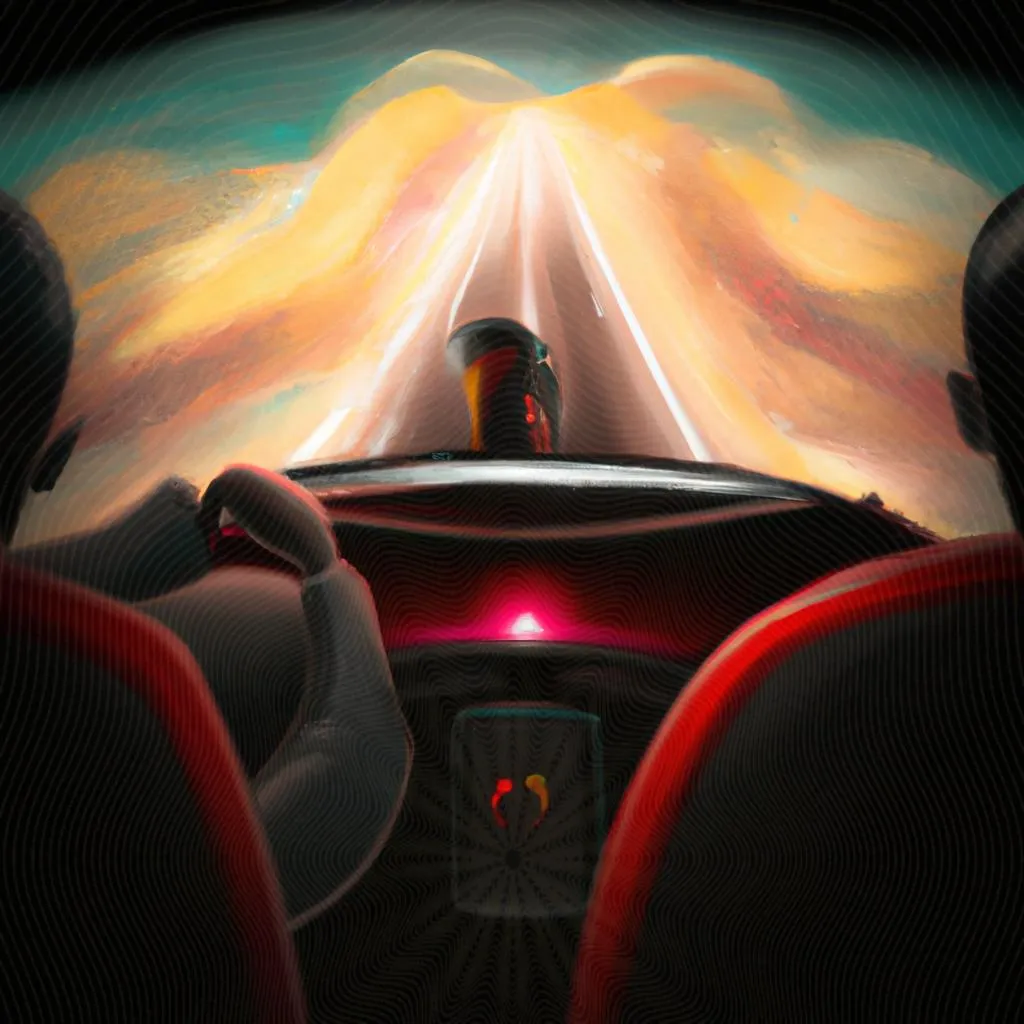 uma imagem pictórica de qual o significado de sonhar dirigindo carro