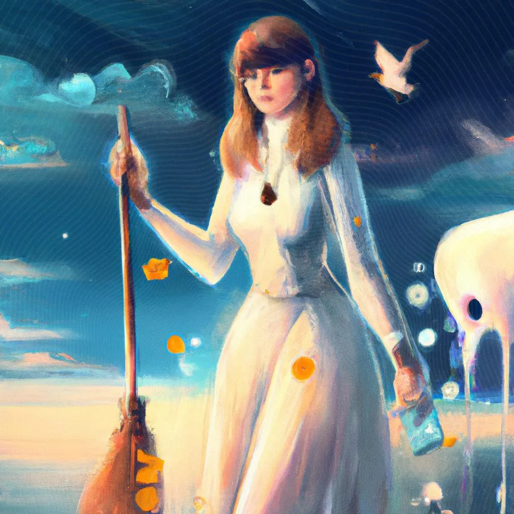 uma pintura a óleo sobre qual o significado de sonhar fazendo limpeza