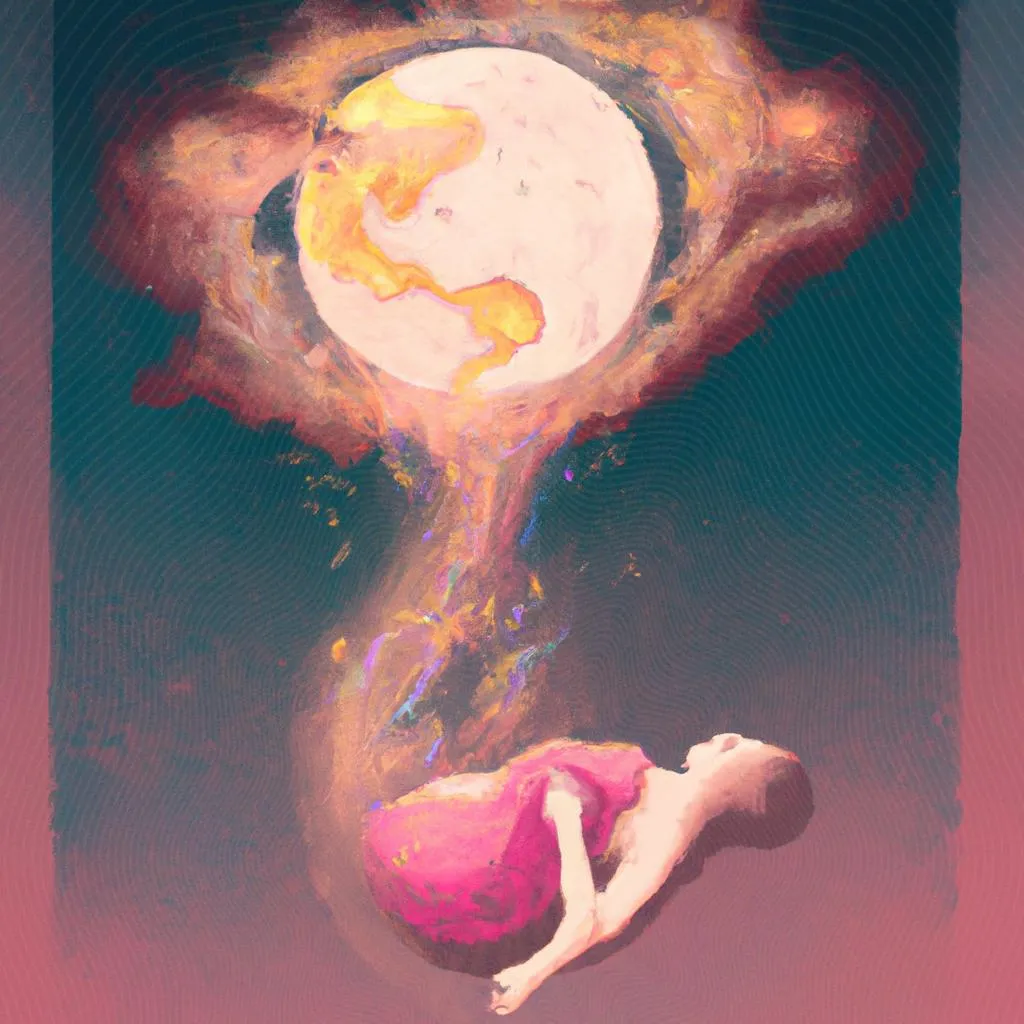 Desvende Agora: Significado de Sonhar Amamentando um Bebê! 3 uma arte abstrata sobre qual o significado de sonhar que está amamentando um bebê