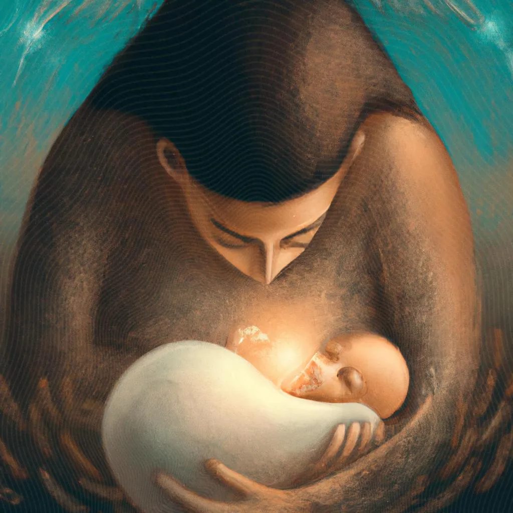 Desvende Agora: Significado de Sonhar Amamentando um Bebê! 4 uma escultura ilustrada de qual o significado de sonhar que está amamentando um bebê